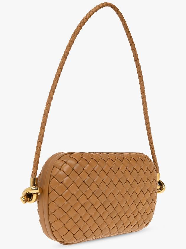 Bottega Veneta Knot Minadiair On Strap Tote Bag Camel