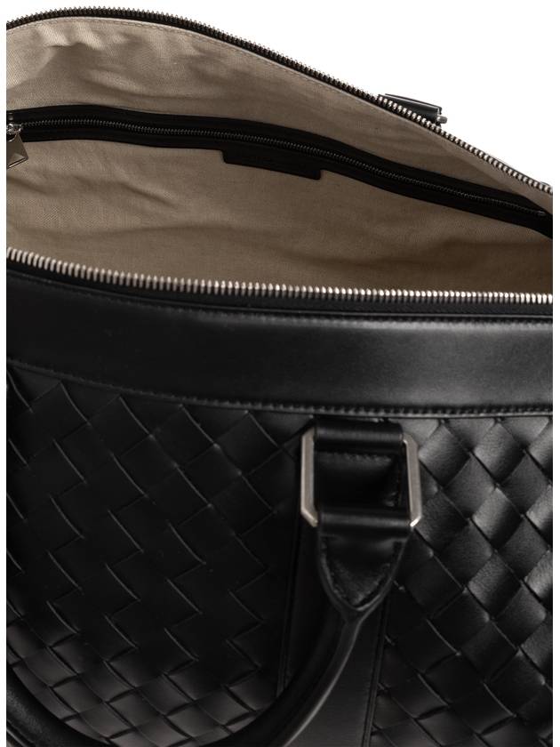 Bottega Veneta Bottega Veneta Duffel Bag With Intrecciato Weave, Men's, Black