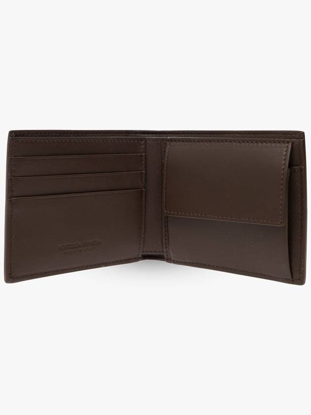 Bottega Veneta Intrecciato Coin Pocket Half Wallet Brown