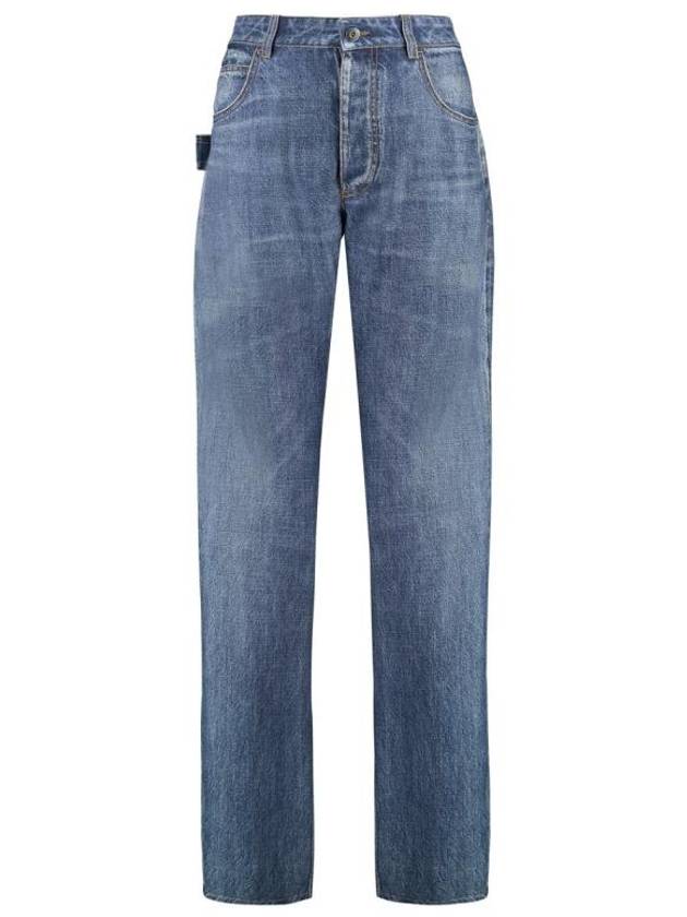 Bottega Veneta Straight Denim Jeans Blue