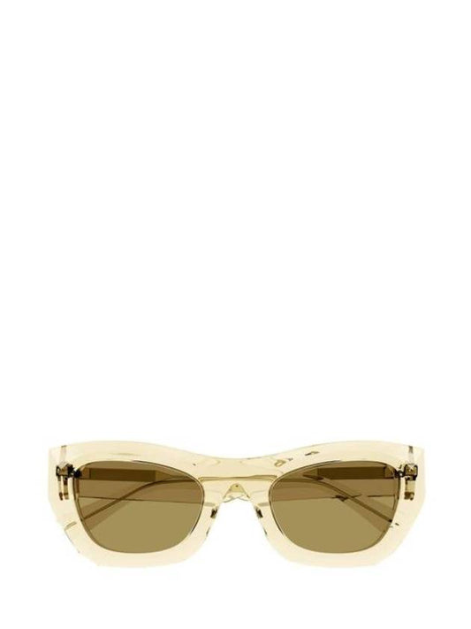 Bottega Veneta Sunglasses BV1251S 004 TRANSPARENT YELLOW