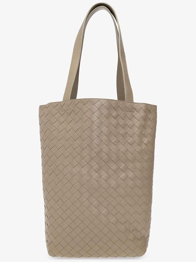 Bottega Veneta Bottega Veneta Leather Shopper Bag, Men's, Green