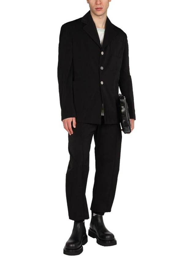 Bottega Veneta Nylon Blazer Jacket Black