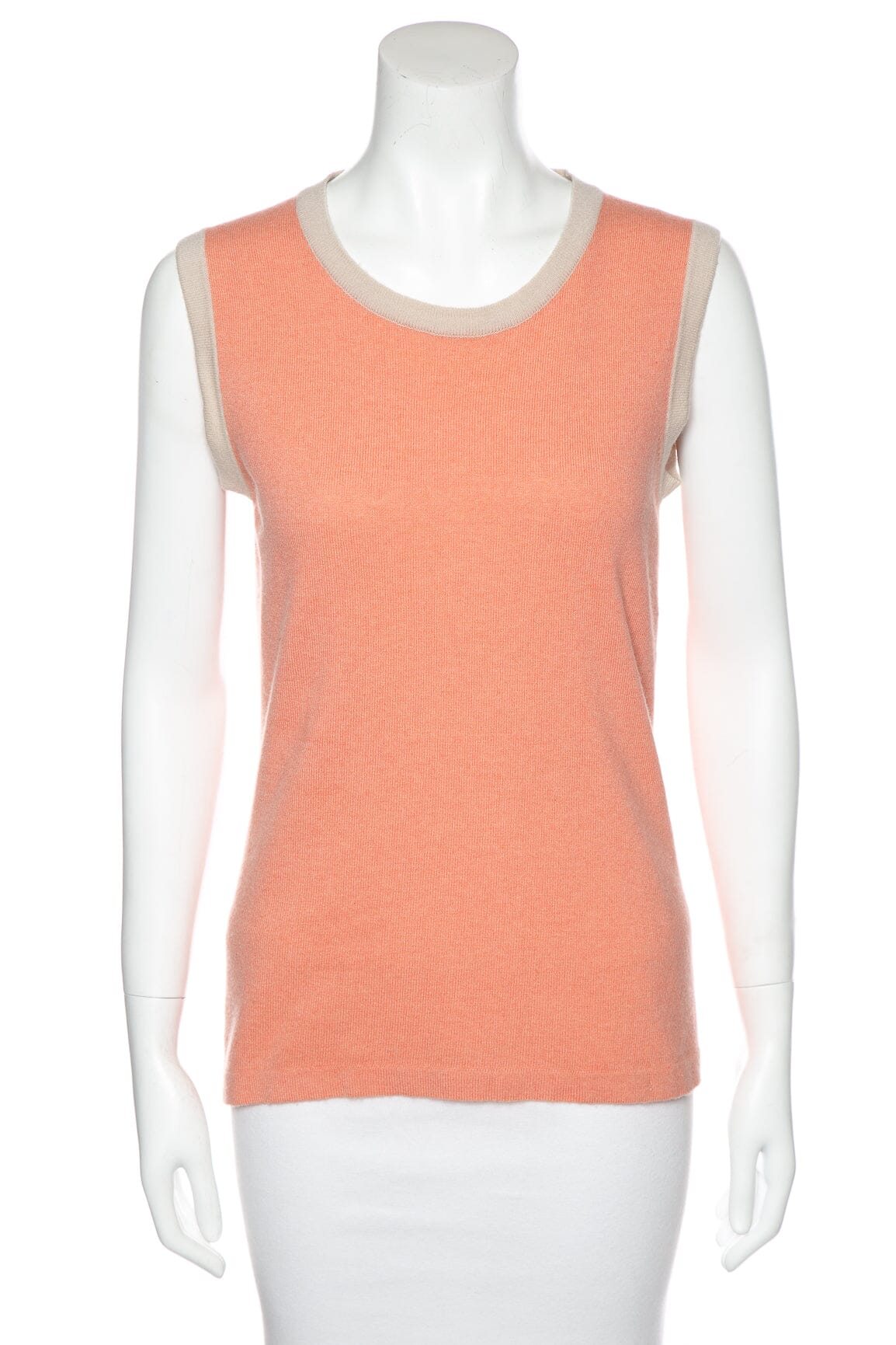 Chanel Vintage 2003 Pink Sweater Cardigan with Matching Tank SZ 42