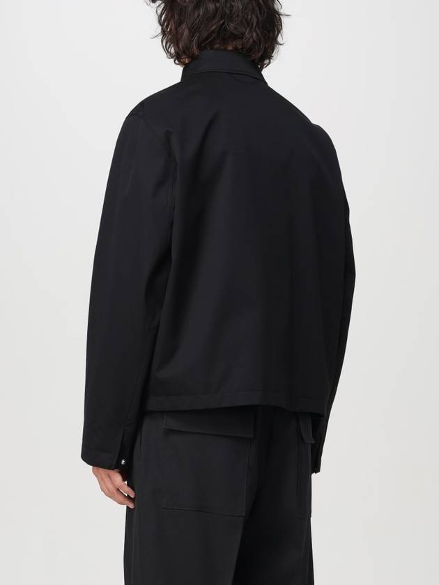 Burberry EKD Logo Embroidered Zip-Up Jacket Black