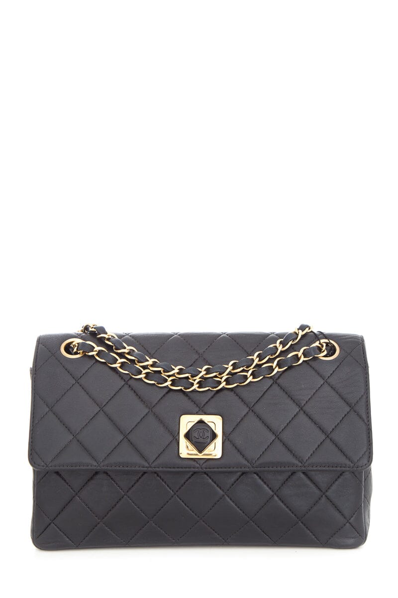 Chanel Vintage 1999 Black Quilted Lambskin Flapbag Handbag