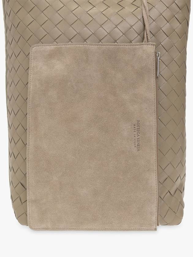 Bottega Veneta Bottega Veneta Leather Shopper Bag, Men's, Green