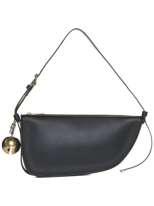 Burberry Shield Leather Small Shoulder Bag Black