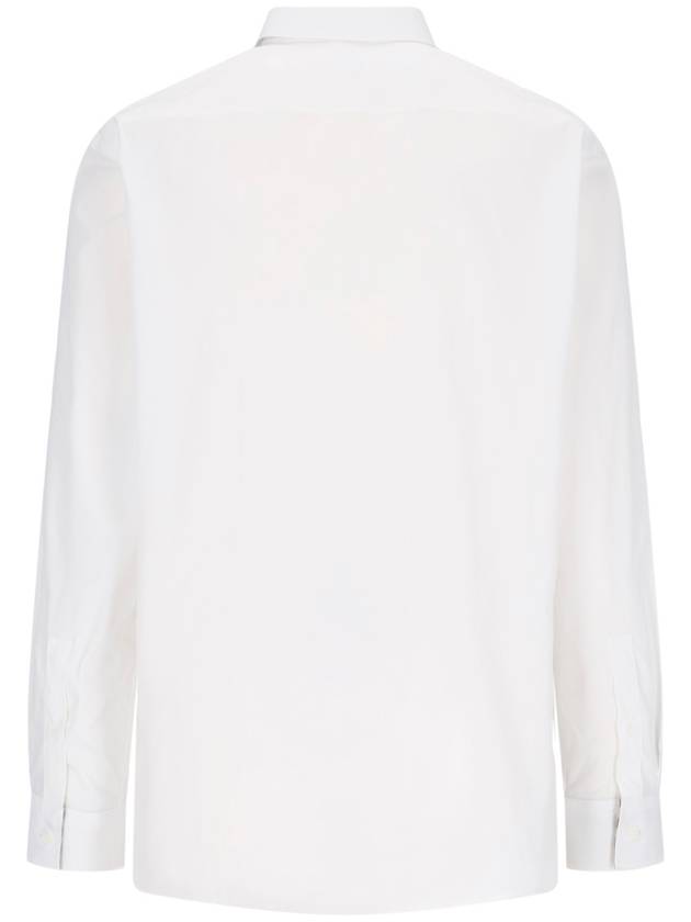 Burberry Plain Cotton Long Sleeve Shirt White