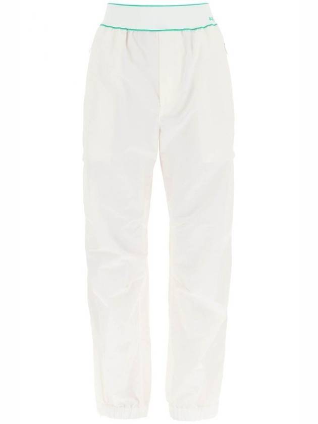 Bottega Veneta Logo Nylon Track Pants White