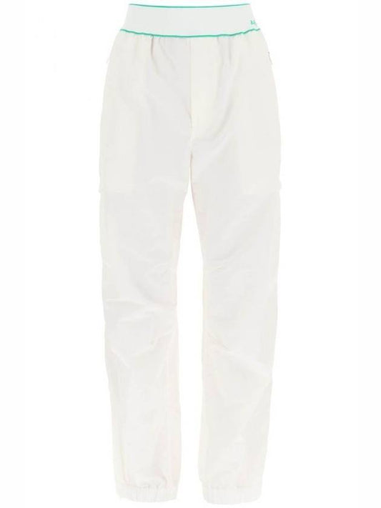 Bottega Veneta Logo Nylon Track Pants White
