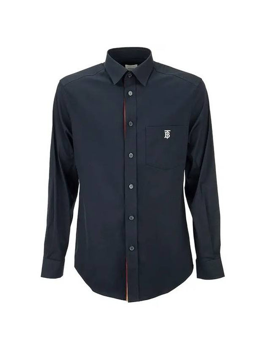 Burberry Monogram Motif Technical Cotton Long-Sleeve Shirt