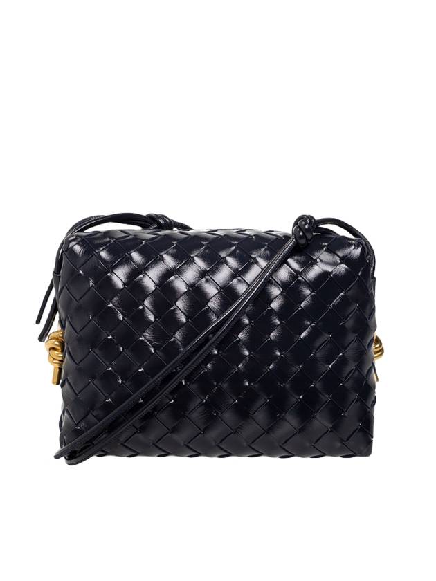 Bottega Veneta Intrecciato Small Leather Shoulder Bag Black