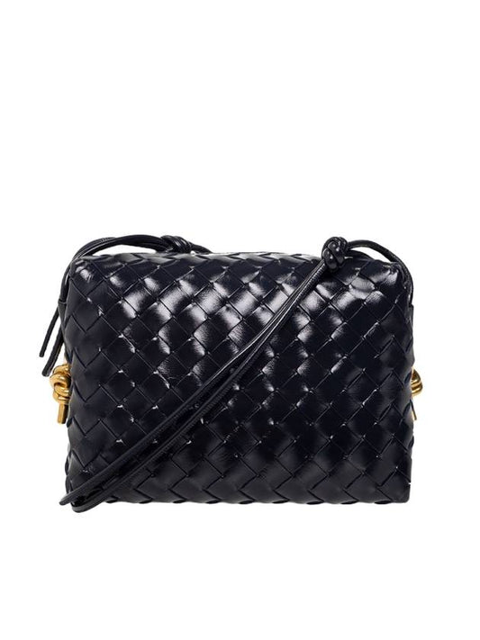 Bottega Veneta Intrecciato Small Leather Shoulder Bag Black