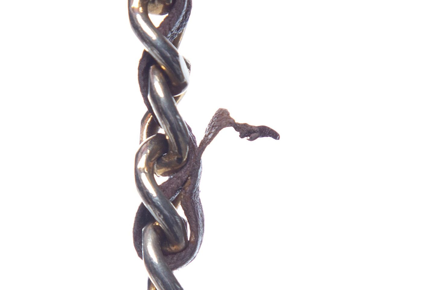 Chanel Vintage 1982 Gold Chain Brown Braided Belt