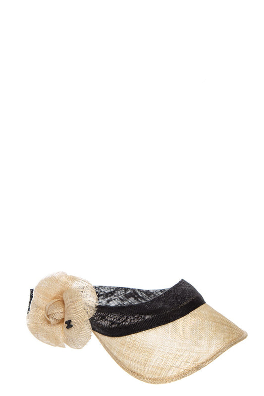 Chanel Vintage Natural Camila Visor SZ 57