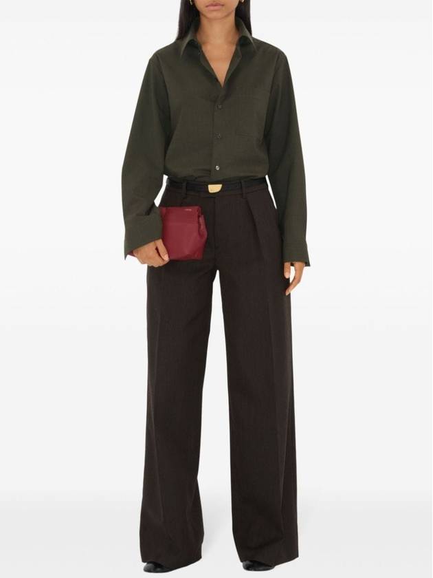 Burberry Snip Chain Strap Clutch Bag Ruby