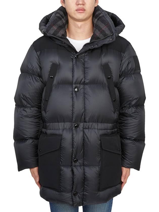 Burberry Lindford Long Down Padding Charcoal