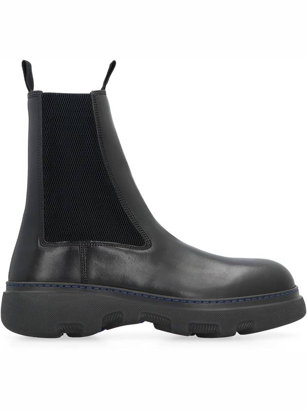 Burberry Leather Chelsea Boots Black