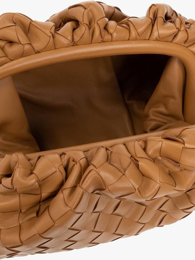 Bottega Veneta Women's Intrecciato Leather Pouch Bag Brown