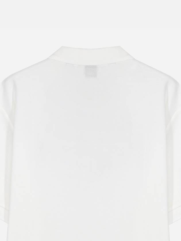 Burberry Monogram Motif Polo Shirt White