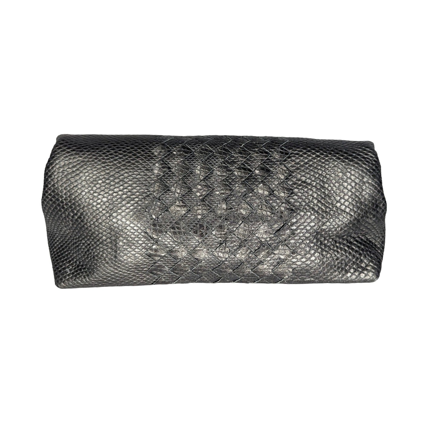 Bottega Veneta Intrecciato-Trimmed Karung Clutch