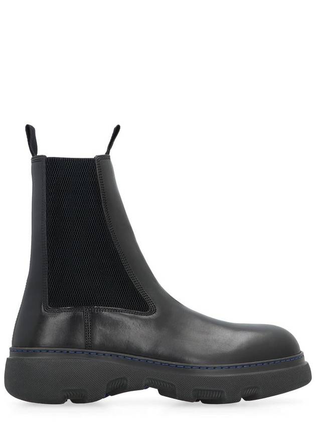 Burberry Leather Chelsea Boots Black