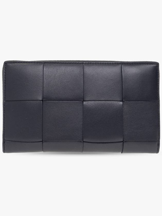 Bottega Veneta Intrecciato Zipper Around Long Wallet Space