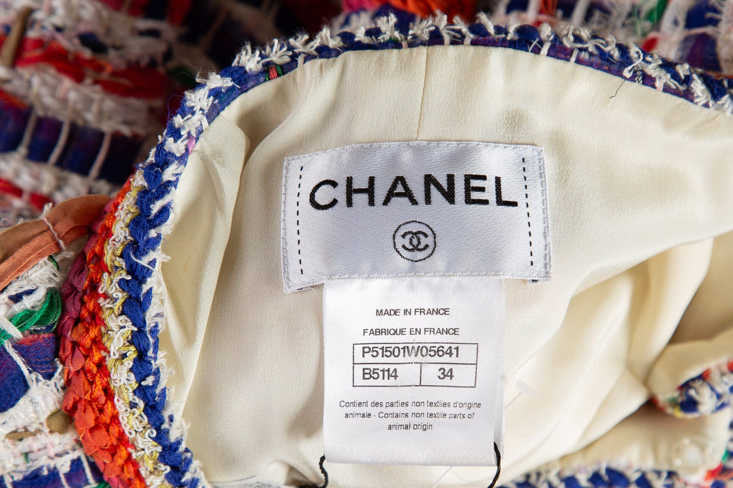 Chanel Multicolor Mini Dress  SZ 34