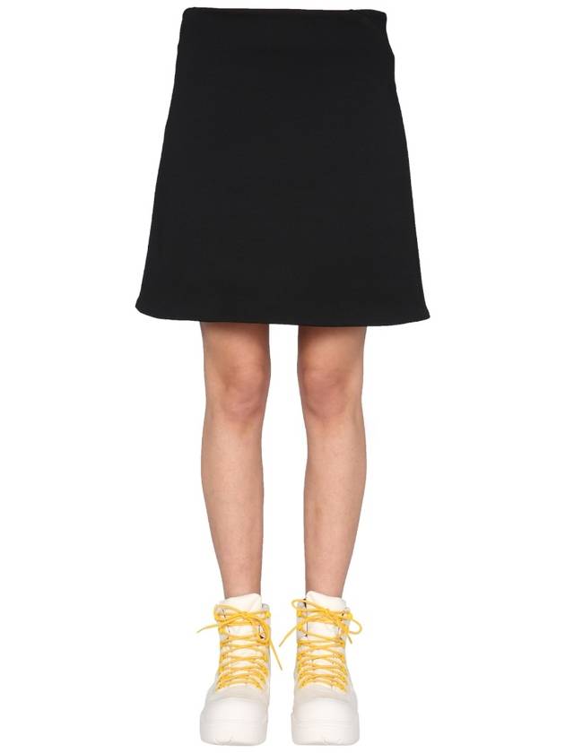 Bottega Veneta Grande Poudre A-Line Skirt Black