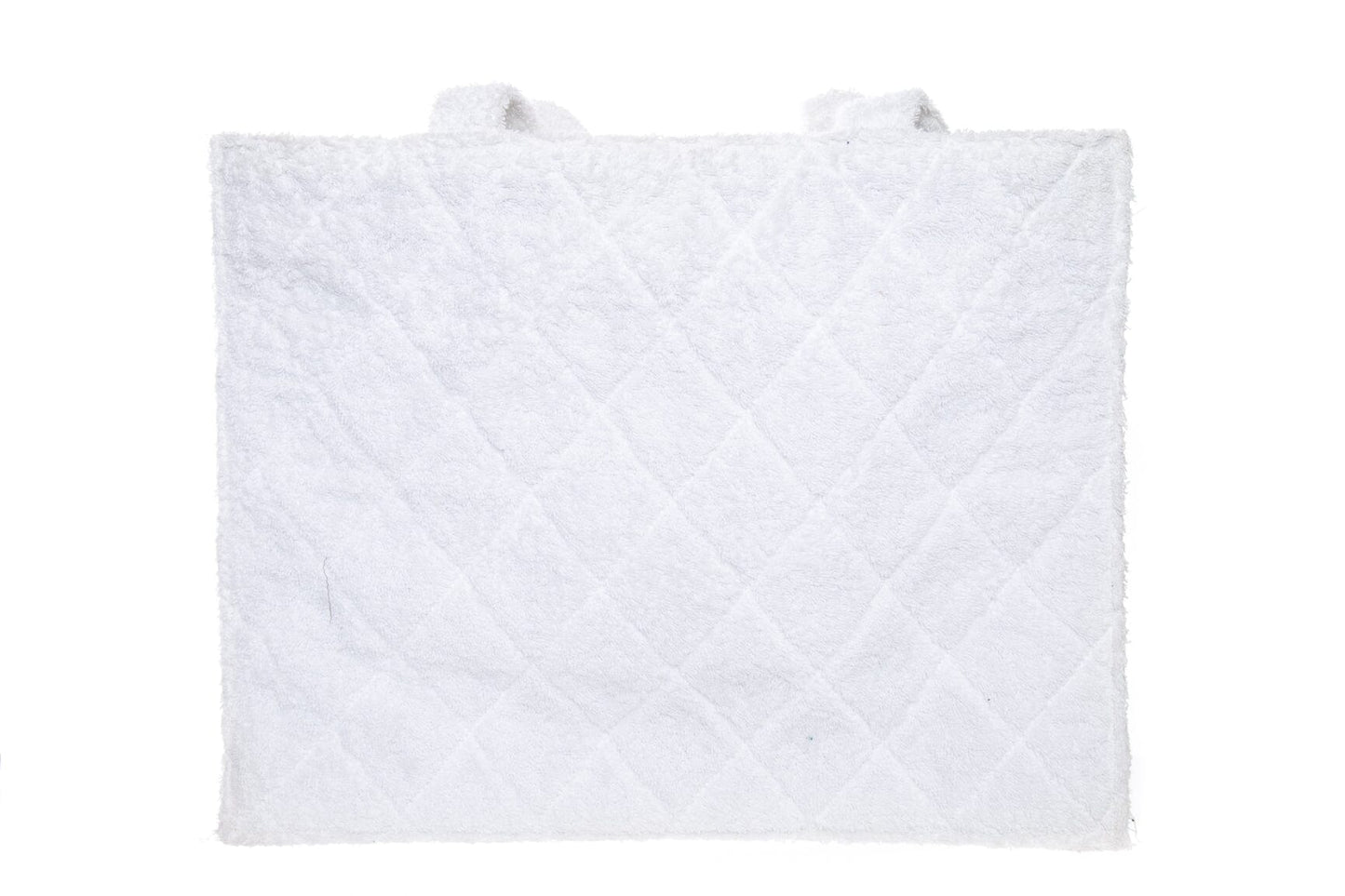 Chanel Vintage 1989/91 Black/White CC Terry Cloth Tote