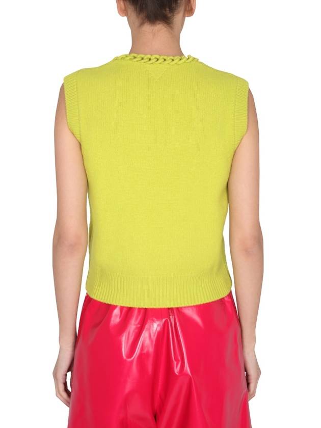 Bottega Veneta chain crochet trim knit sleeveless