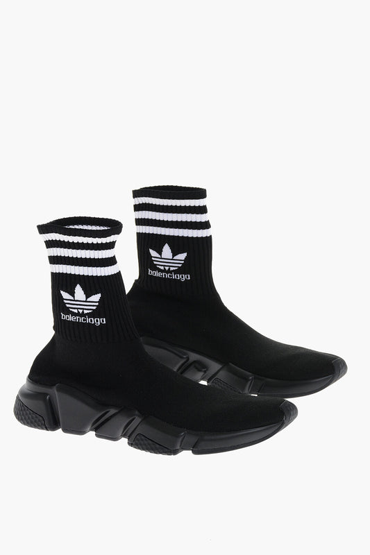 Balenciaga Fabric Sock High Top Sneakers With Rib Details