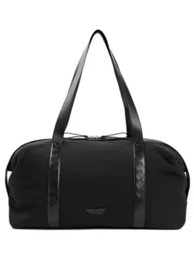 Bottega Veneta Large Crossroad Weekender Duffel Bag Black