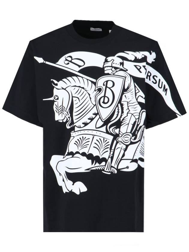 Burberry EKD Print Cotton Short Sleeve T-Shirt Black