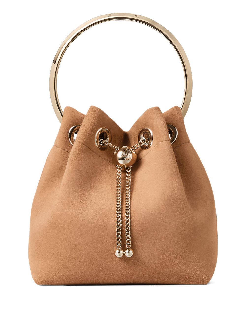 Jimmy Choo Women Bon Bon Leather Bucket Bag