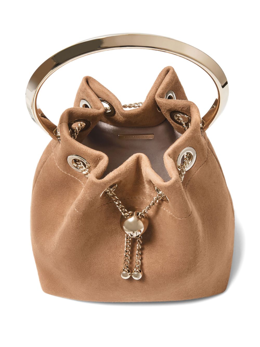 Jimmy Choo Women Bon Bon Leather Bucket Bag