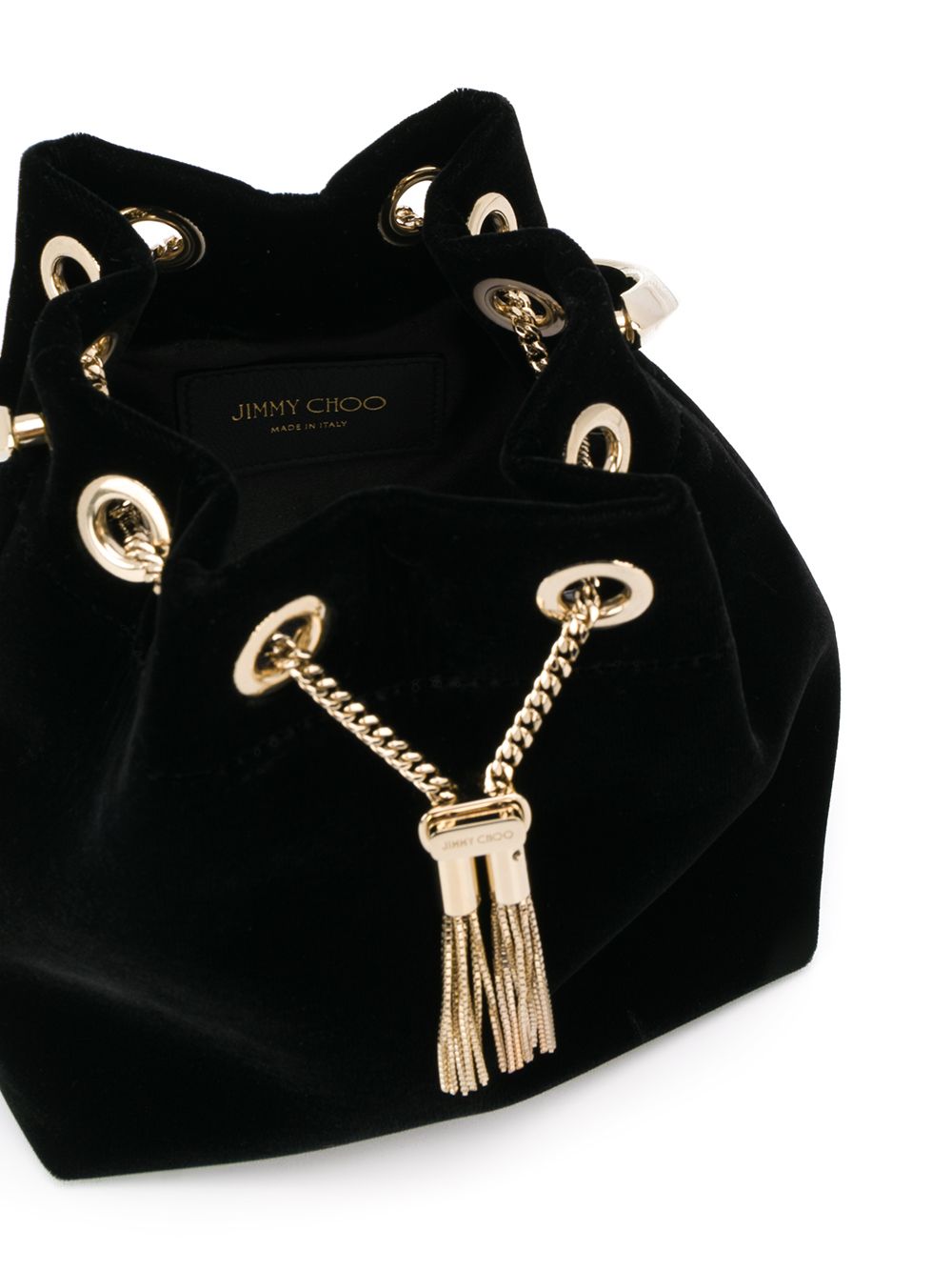 Jimmy Choo Women Bon Bon Leather Bucket Bag