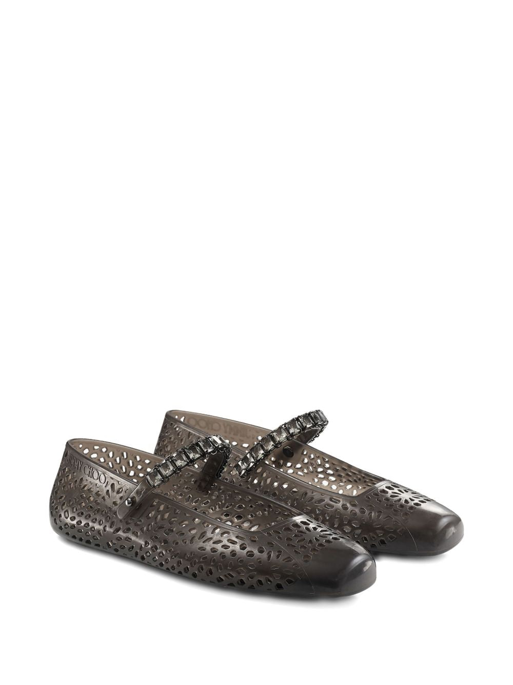Jimmy Choo Women The Jelly Crystal Ballet Flats