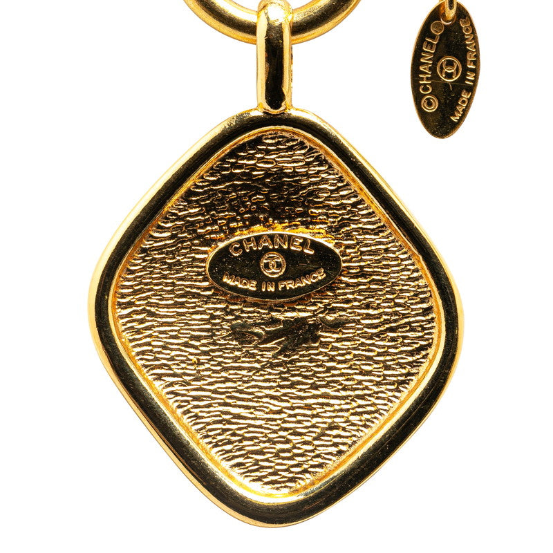 Chanel Cambon Plate Necklace Gold