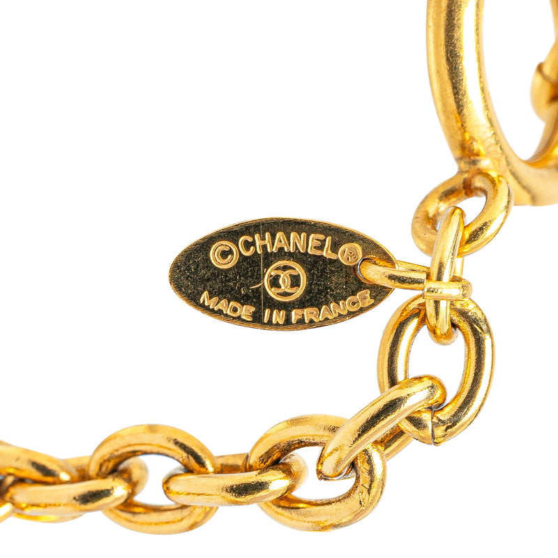 Chanel Cambon Plate Necklace Gold
