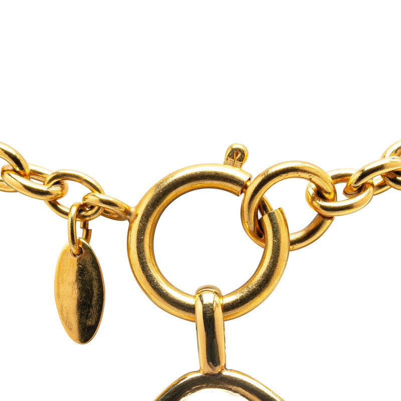 Chanel Cambon Plate Necklace Gold