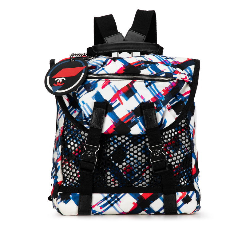 Chanel Nylon Canvas Coco Mark Backpack