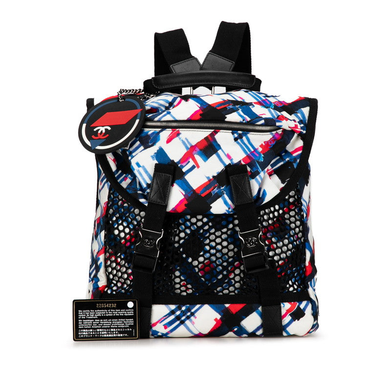 Chanel Nylon Canvas Coco Mark Backpack