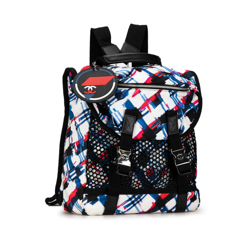 Chanel Nylon Canvas Coco Mark Backpack