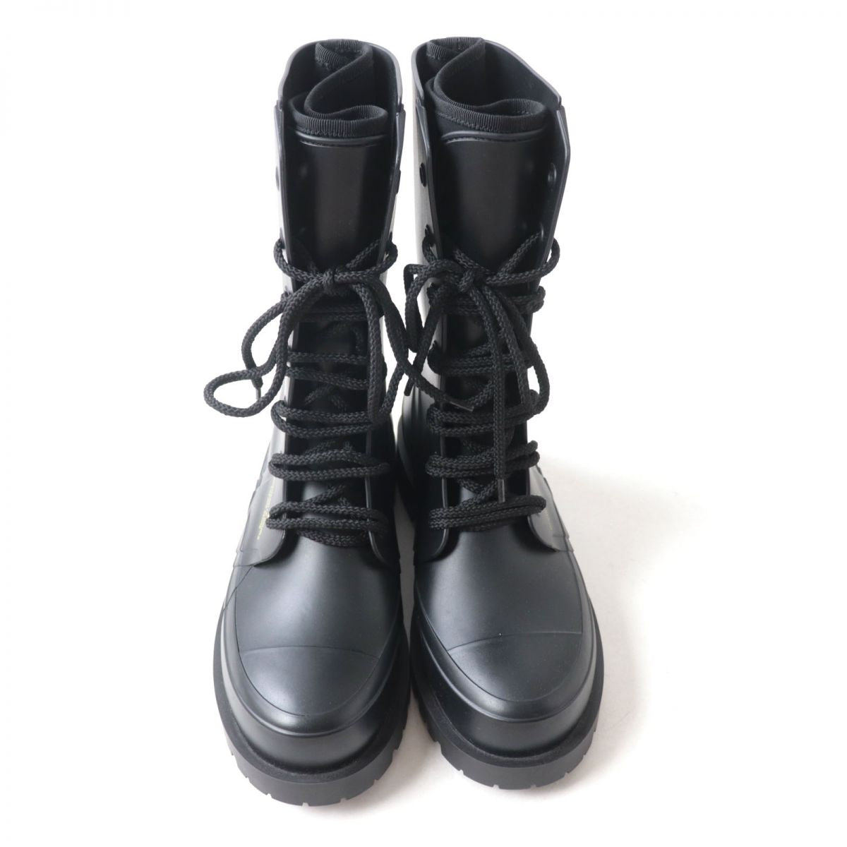 Christian Dior DIORCAMP Rubber Short Boots Black Size 40