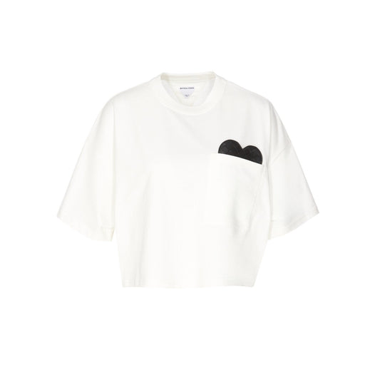 Bottega Veneta Women Heart Crop T-Shirt