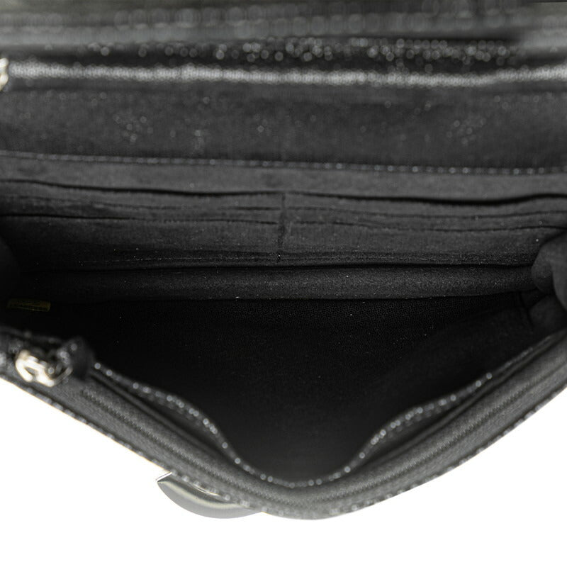 Chanel Matelasse Coco Mark Rhinestone Chain Shoulder Wallet Bag