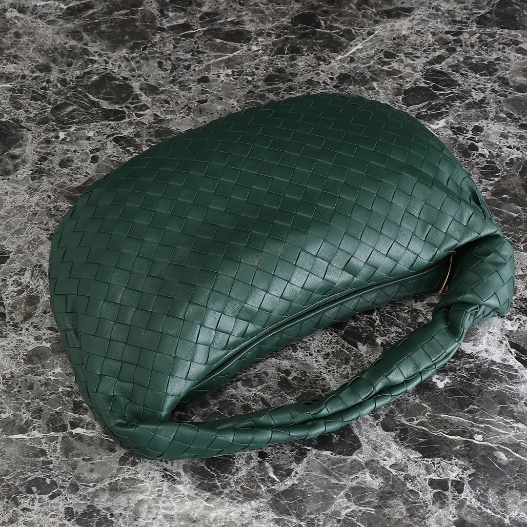 Bottega Veneta small jodie 48 dark green lambskin