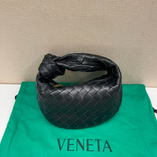 Bottega Veneta mini jodie 28 black lambskin